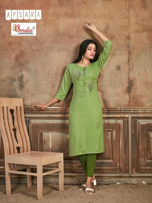 Smylee Apsara Fancy Rayon Embroidery Kurti 